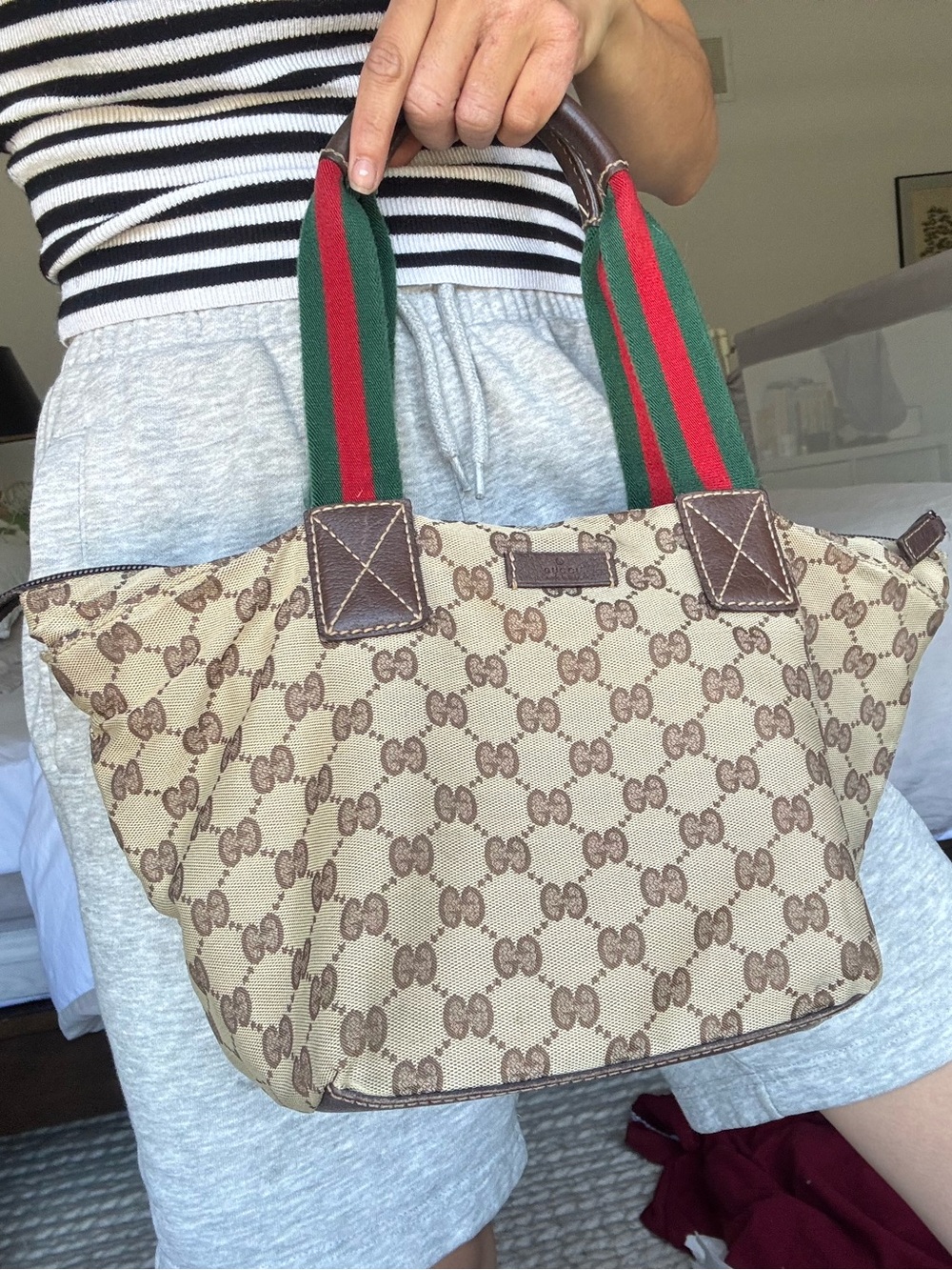 Gucci GG Canvas Top Handle Bag